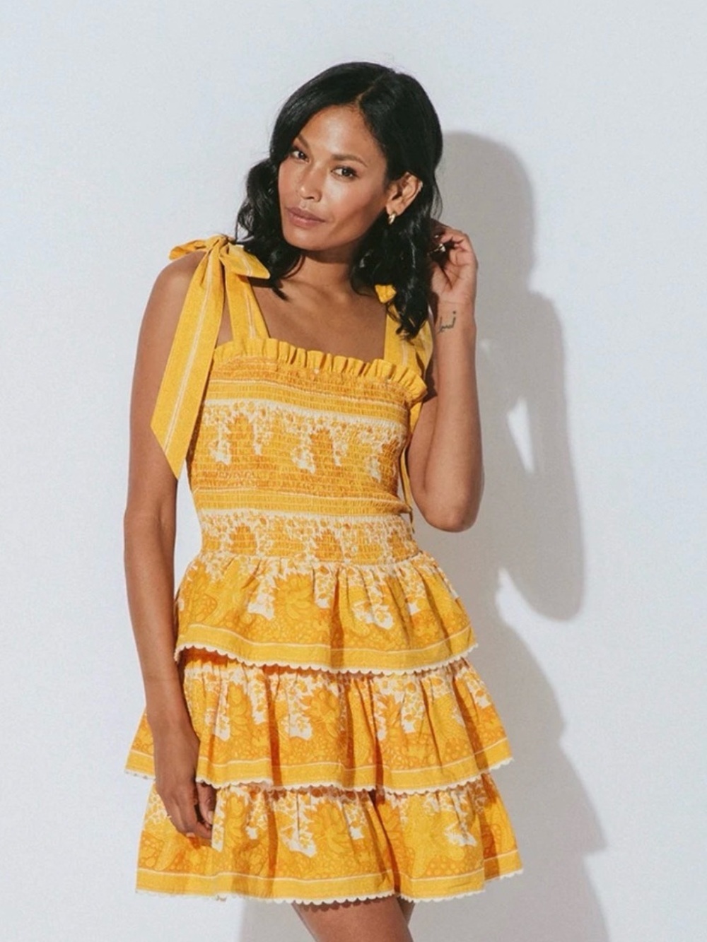 NWT Cleobella Eliana Mini Dress Size Medium Organic Cotton